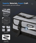 Large Fishing Tackle Bag For Soft Plastic Baits Storage, grey 900D Waterproof Oxford Fabric with adjustable dividers and features.