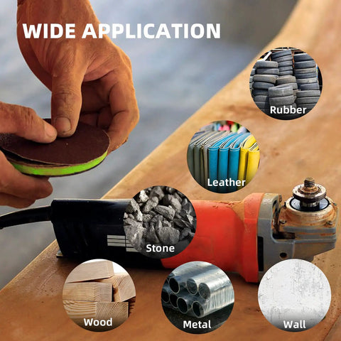 2 Inch Hook And Loop Sanding Pad For Sanding Discs With Quarter Inch Shank Drill Attachment and Wide Application