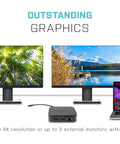 Level Up Your Road Ready Gear With This Thunderbolt 3 Travel Dock delivering dual 4K screen space and laptop connectivity.