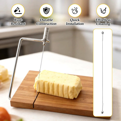 10 Pack Cheese Cutter Wires Set, Stainless Steel Replacement Cutting Wires For Block Cheese Cheddar And More, 5 Inch tool slicing butter