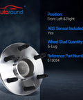 2WD Front Wheel Bearing And Hub Assembly For Chevy Tahoe Silverado Suburban avalanche Express 1500 2500 GMC Yukon