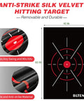 Anti-strike silk velvet hitting target, 40x60in, for 10x7ft Golf Hitting Net for Backyard Practice with Mat Heavy Duty Indoor Outdoor Golf Net.