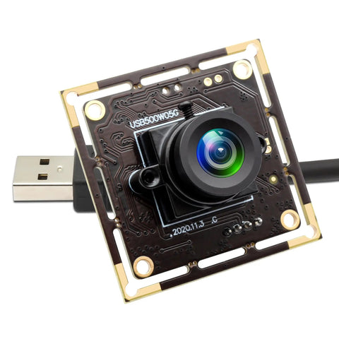 5MP USB Camera Module With 2.1mm Wide Angle Lens Delivers Huge Coverage For Machine Vision And Inspection, close-up view