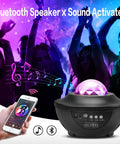 Stellar Sky Projector 3 In 1 Nebula Moon And Star Light With Music Bluetooth Speaker, RGB light, smartphone control, people dancing