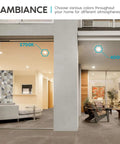 Smooth Six Inch Square Led Recessed Lighting Kit With Easy Tuneable Color Switch Ultra Thin Ceiling Fixtures For No Fuss Home Upgrades And Top Shelf Appeal 16 Pack in ambient settings.