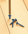 Exterior Pocket Hole Screws 1 Inch Size 8 With Coarse Thread And Square Drive Washer Head Rust Resistant 100 Piece Pack on wood