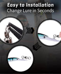 Stainless Steel Ball Bearing Swivels With Split Rings For Saltwater Surf Fishing, 6 Ball Bearings, Nickel Plated Exterior, Anti Rust Durable Tackle Gear For Smooth High Speed Line, Reducing Friction On Fights attached to fishing lure