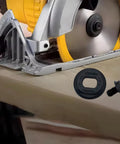 Heavy Duty Circular Saw Outer Flange Clamp And Bolt Replacement Kit with flange and bolt on wood surface