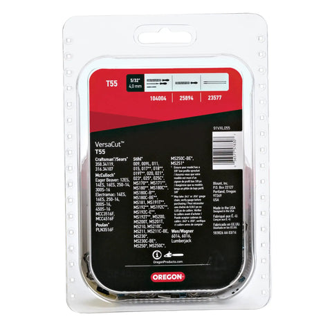 Kickass Replacement Chainsaw Chain For 16 Inch Bars With 3 8 Low Profile Pitch And Zero Point Five Zero Gauge Plus 55 Drive Links For Hauling Hard Timber And Boasting Insanely Slick Cutting Action Across Major Brands