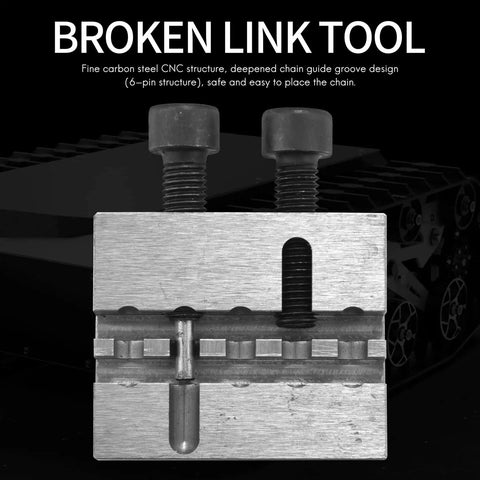 Racing 35 Chain Breaker Tool With CNC Steel Construction Deep Groove Pilot Design And 6 Pin Structure Heavy Duty Screw Pins Precision