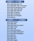 List of compatible Audi and Volkswagen models for Cabin Air Filter With Activated Carbon For 2016 Through 2023 Volkswagen Golf Jetta GTI Taos Tiguan Arteon Atlas SportWagen And Audi A3 Q3 RS3 S3 TT RS Quattro Odor Busting Replacement