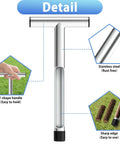 12 Inch Stainless Steel Soil Sampler Probe With T Style Handle For Easy Soil Sampling In Garden Lawn And Farm Durable Weather Resistant Probe
