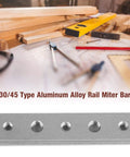 Beefy Aluminum Alloy T Slot Miter Track Jig For Woodworking Tools 3.94 Inch 2 Pack Fits 30 And 45 Degree Chutes Quick Clamp Options