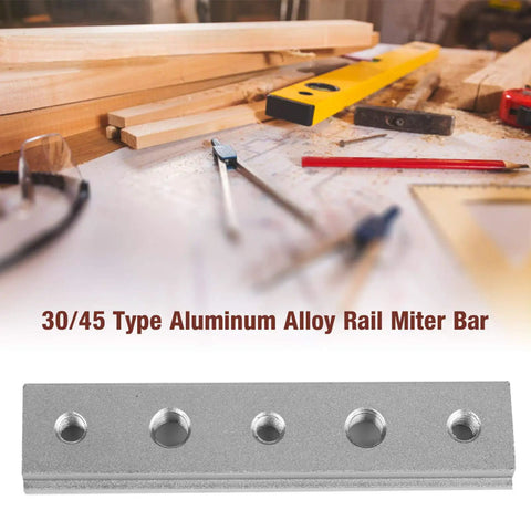 Beefy Aluminum Alloy T Slot Miter Track Jig For Woodworking Tools 3.94 Inch 2 Pack Fits 30 And 45 Degree Chutes Quick Clamp Options