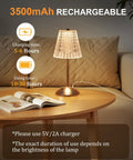 Cordless Crystal Lamp With Color Changing Touch Control, Rechargeable diamond table light on a wooden table in a cozy living room.