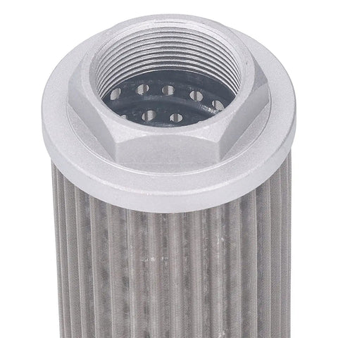 WU 100 Hydraulic Oil Suction Filter For Generators, Stainless Steel Tubular Connection, 80x100x180 Micron Filtration, Built To Last, Durable Stainless Construction, Easy Install, Prolongs Generator Oil System Reliability