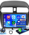 Mitsubishi Mirage 2012-2018 Android Car Stereo With Wireless CarPlay And Android Auto 9 Inch Touch Screen Dash Kit GPS Navigation WiFi Bluetooth SWC Mic Backup Camera 2 Plus 64GB