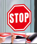 5 Pack Large Stop Stickers 17 By 17 Inches Vinyl Road Warning Sign For Worksite Safety Heavy Duty Industrial Grade Vinyl Resists Foot Traffic Forklift Wheels And Scuffs, red stop sticker on glass