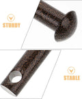Close-up of Rust Resistant Swing Hanger Bolts 2 Pack Heavy Duty Steel Alloy detail with pin plug for hammocks and swings.