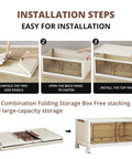 Installation steps for Extra Large Lockable Stackable Storage Bins With Lids On Wheels Six Tier Foldable Plastic Organizer Bins
