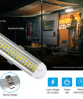 Bright 12V LED Interior Light Bar Kit With 120 LEDs Delivers 1500 Lumens 8W DC 12V On Off Switch for RVs and trailers