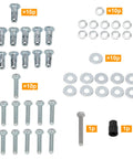 Solid 5/16 Inch Blind Fasteners Kit For Weather Guard Truck Tool Box Installation Includes Ten Pieces With Tool Perfect Bolt Nuts For Sheet Metal And Plastic Jobs, assorted bolts, washers, and tool