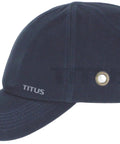 Go To Lightweight Safety Bump Cap Baseball Style Protective Hat Navy Blue With Removable Polyethylene Shell and Vents