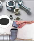 High Temp Silicone T Shaped Stopper Plug For Coating And Plating Waterproof Sealing Hole Plugs For Pipes, Black, OD 70mm