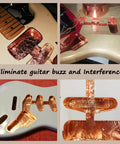10 Pack Copper Foil Tape With Conductive Adhesive on guitar cavity for buzz reduction and grounding