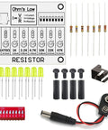 Hands On Soldering Practice Kit For Beginners DIY Electronics Training Board components including resistors, LEDs, connectors