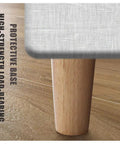 Solid Wood Furniture Legs Set For Beds Desks Chairs And Sofas Eco Friendly Natural Wood Feet With Built In Floor Protection Mat