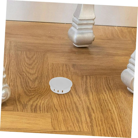 Round Plastic Hole Plugs 10 Pack For Furniture Quick Fix Cabinets Doors Walls Decorative Screw Covers on wood floor
