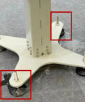 Adjustable Leveling Feet For Furniture, Stainless Steel And Nylon Support Legs, Non Skid Pads, Easy Height Adjustment, Quick No Tool Setup, Heavy Duty Stability For Tables, Desks, Sofas, Cabinets, And More, Multiple Size Options on white base