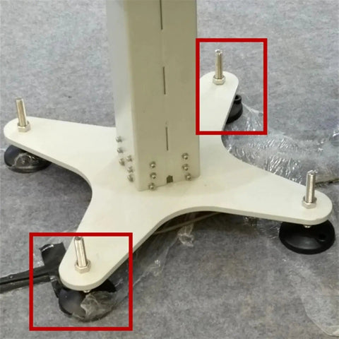 Adjustable Leveling Feet For Furniture, Stainless Steel And Nylon Support Legs, Non Skid Pads, Easy Height Adjustment, Quick No Tool Setup, Heavy Duty Stability For Tables, Desks, Sofas, Cabinets, And More, Multiple Size Options on white base
