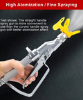 Heavy Duty Airless Paint Spray Gun With Reversible 517 Tip And 3600 PSI Max Pressure for fine spraying in hand.