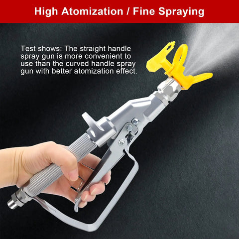 Heavy Duty Airless Paint Spray Gun With Reversible 517 Tip And 3600 PSI Max Pressure for fine spraying in hand.