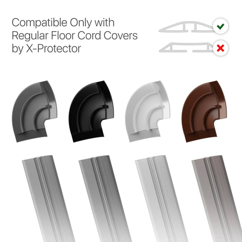 Overfloor Cord Protector For Cables And Wires Self Adhesive Silicone Floor Cable Cover 5 Feet Long Brown Trip Proof