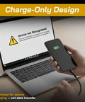 Lock Down Your Data With This USB C Data Blocker Adapter Stops Juice Jacking Cold Fast Charge Only Mode with smartphone charging.