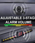 Front Parking Sensor Kit With Buzzer And 58KHz OE Standard Sensors, Bull Bar Recognition, Adjustable Alarm Volume And Radio Mute