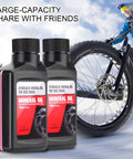 Two Bottle Pack Mineral Oil Brake Fluid for Shimano Tektro TRP Hydraulic Disc Brakes, 2 x 150ml Bottles in winter setting