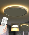 Flush Mount Ceiling Light Fixture With Remote Control, Round LED Panel 15.8 Inch, 26W Plus 4W, Tunable White 3000K-6500K