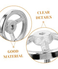 Detailed view of Heavy Duty Cast Iron Handwheel With Chrome Plated Crank Handle For Lathe And Milling Machines highlighting material