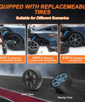 One Sixteenth Scale RC Drift Car With 4WD Power, Beast Speed At 18 Plus KmH, tire change process with drift and racing tire options