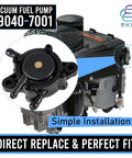 Close-up of Budget-Friendly Fuel Pump With Filter For Small Engines 15Hp-25Hp Fits Kawasaki Kohler John Deere Honda