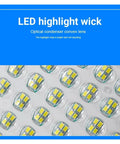 LED highlight wick for JUDYSSY 200W Solar Spotlight Flood Light with optical condenser lens and bright chip.