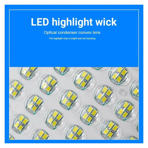LED highlight wick for JUDYSSY 200W Solar Spotlight Flood Light with optical condenser lens and bright chip.