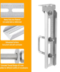 Badass 12 Inch Boat Trailer Bunk Brackets Four Pack Heavy Duty Galvanized Steel Swivel Top Mounts with rust-proof surface.