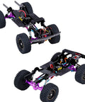 Carbon Fiber LCG Chassis Frame Rail Kit For 1/24 RC Crawler Adds Low Center Of Gravity Handling Multiple Shock Mounts