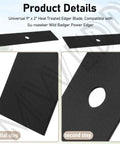 Universal 9 Inch By 2 Inch Edger Blade Heat Treated With Half Inch Center Hole 2 Pack Fits McLane Power Trim King O Lawn Tru-Cut