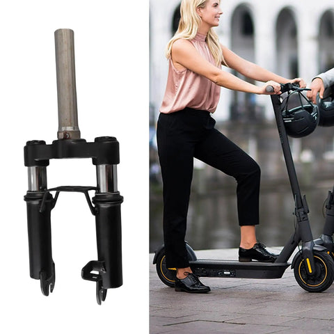 Front Suspension Fork For Electric Scooter With Shock Absorption Aluminum Alloy Construction Lightweight Easy Install Replacement Part Designed For Quick Install And Smooth Ride On Most Electric Scooters